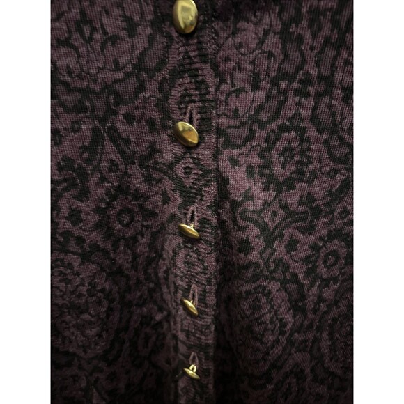 Women’s Worth New York XP Purple & Black 100% Wool Cardigan New With Tags - Picture 3 of 6